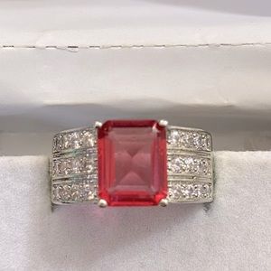 Luxury Pink Sapphire Ring (925 silver)